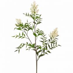 J-Line künstlicher Zweig Beeren weiß 129 cm