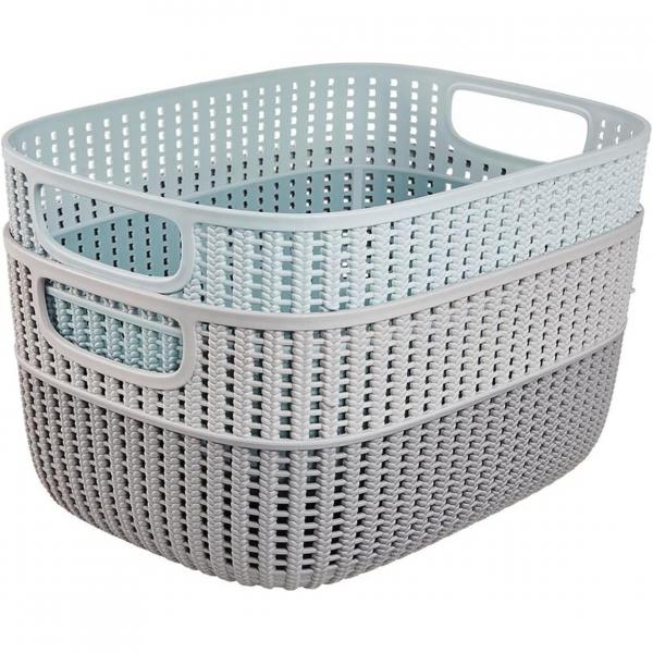 Keeeper Wäschekorb blau 38 cm 15 L