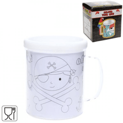 Color your own cup pirate 250 ml