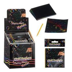 Scratch paper set, colorful, 25 pcs, 8,5x8,5cm