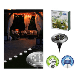 LED Solar Wegleuchte, Erdspieß ca. 12cmD