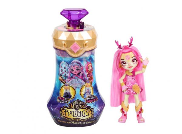 Magic Mixies Pixlings &ndash; Deerlee - The Deer Pixling Puppe (rosa)