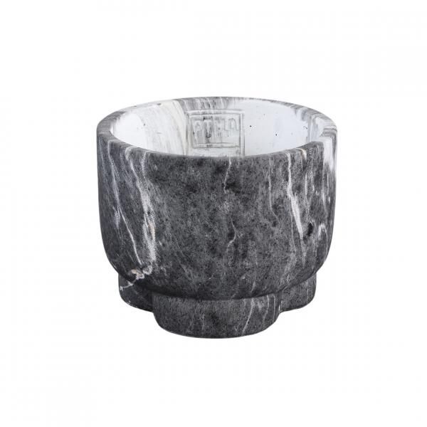 PTMD Blumentopf Marmy schwarz S 12 cm