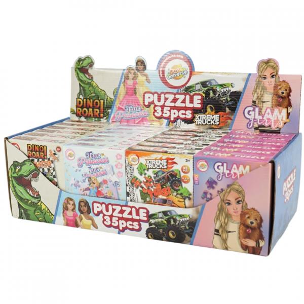 Puzzle 21 cm 35 Teile 4fach sortiert