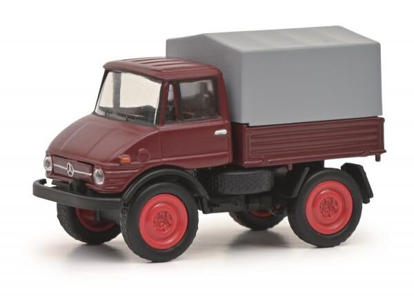 Schuco 452660900 - Unimog U406 rot, 1:87    - Modellauto