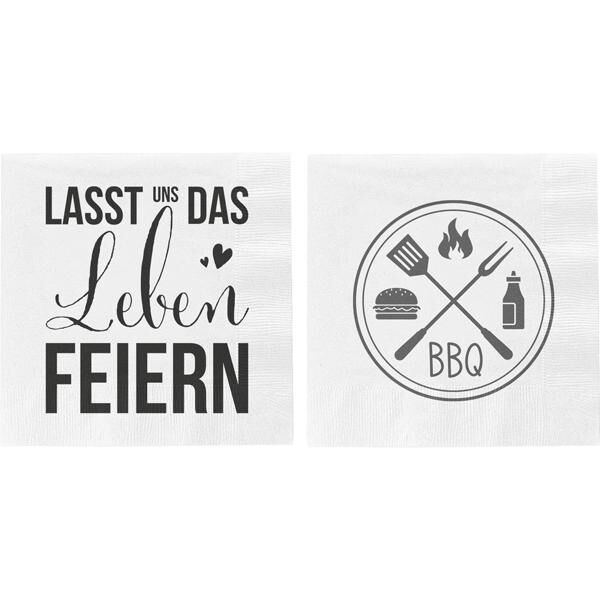 Servietten, Spr&uuml;che4, 20er Pack, 2/s