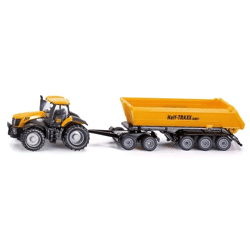 SIKU 1858 - JCB Traktor mit Dolly und Kippmulde - Modellauto