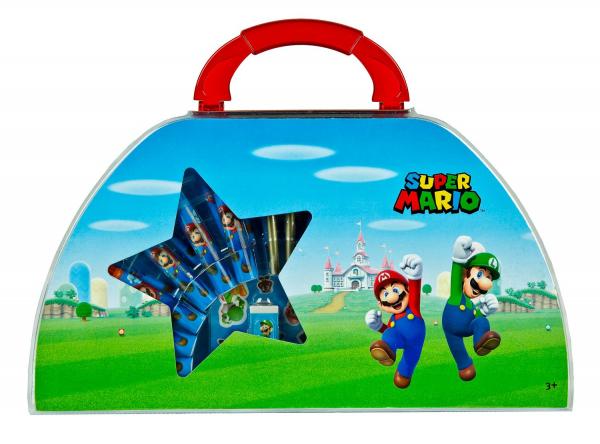 Super Mario - Malkoffer, 51-teilig