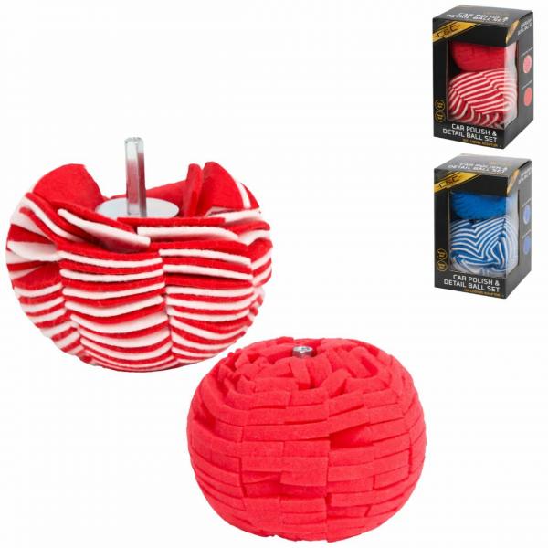 Car polishing set 2-piece 2 assorted