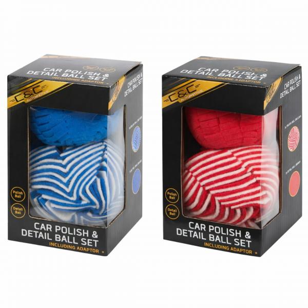 Car polishing set 2-piece 2 assorted