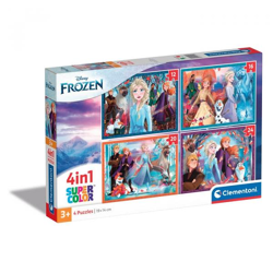 Clementoni 21518 - 4 in 1 Puzzle Supercolor - Disney Frozen 2
