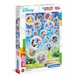 Clementoni 27119 - 104 Teile Puzzle Supercolor - Disney Classic