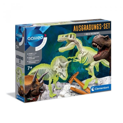Clementoni 69408 - Ausgrabungs-Set T-Rex & Triceratops - Galileo Discovery