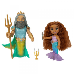 Disney Arielle die Meerjungfrau - Arielle und Triton Set - 15 cm