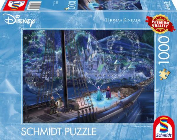 Disney Frozen Love and Magic - Thomas Kinkade - 1000 Teile Puzzle