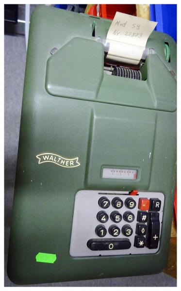 One lot of Walther calculating machines (17 units)