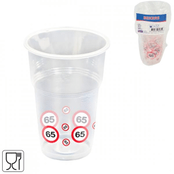 Folat drinking cups disposable 65 years 350 ml 10 pieces