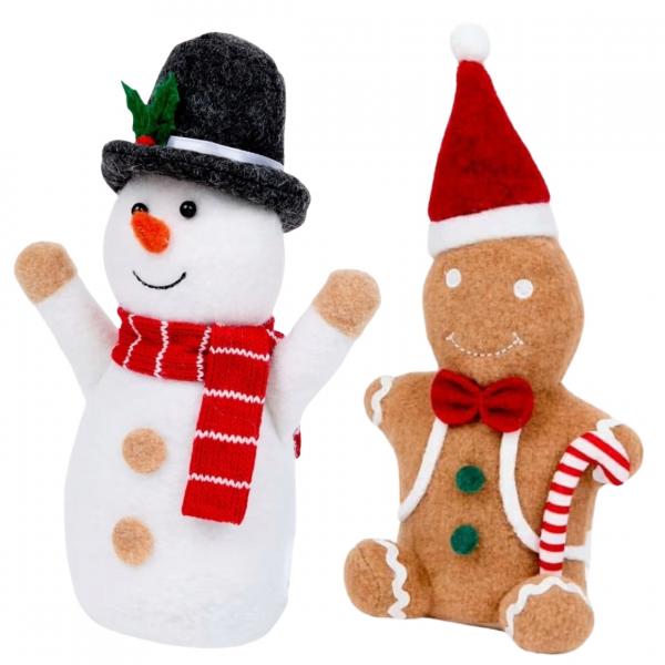 Home Accents Türstopper Weihnachten 27 cm 4 Stück sortiert