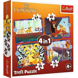 König der Löwen - 4 in 1 Puzzle 35, 48, 54, 70 Teile