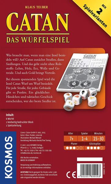 Kosmos 699093 - Catan: Das W&uuml;rfelspiel