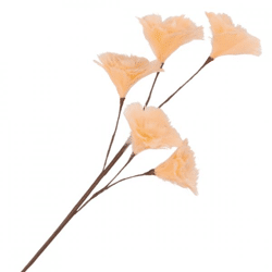 Kunsttak Feather bloemen perzik 85 cm
