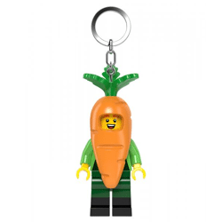 LEGO® Minifigures™ - Schlüsselanhänger mit Taschenlampe - Karotten-Maskottchen