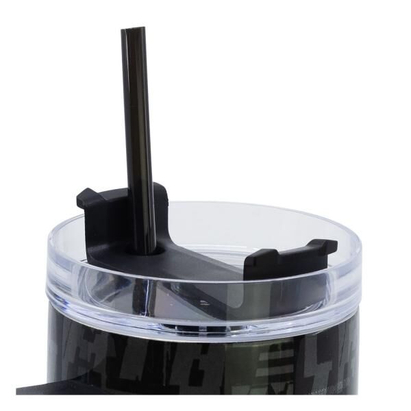 Minecraft Squared Pattern - Isolierter XL Wanderflasche aus Edelstahl - 940 ml