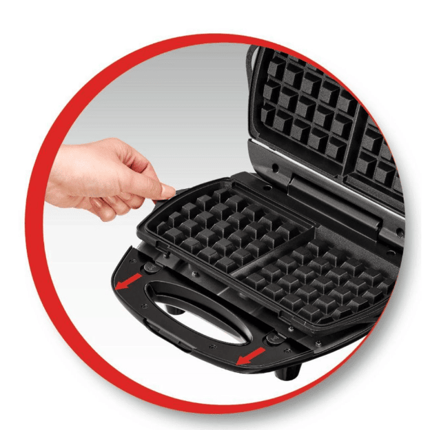 Moulinex Croque & Gaufre Gerät mit 3 Platten – Sandwich- und Waffeleisen