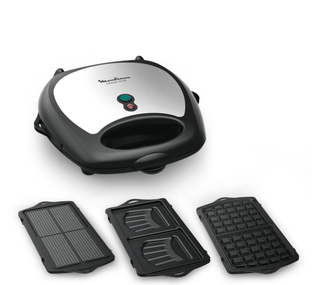 Moulinex Croque & Gaufre Gerät mit 3 Platten – Sandwich- und Waffeleisen