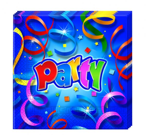 Party Streamers Prismatic - 20 Papierservietten (2-lagig) 33x33cm