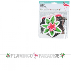 Partykette Flamingo Paradies Papier 135 x 15 cm