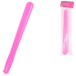 Polizeischlagstock mit Quietschgeräusch rosa 34 cm
