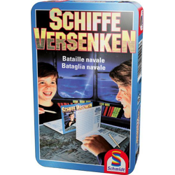 Schiffe versenken - Mitbringspiel in Metalldose