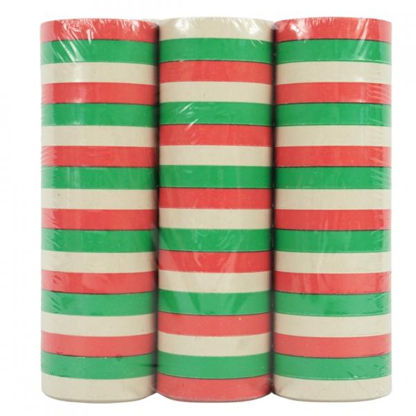 Schnur rot/grün/weiß 4 Meter 3er Set