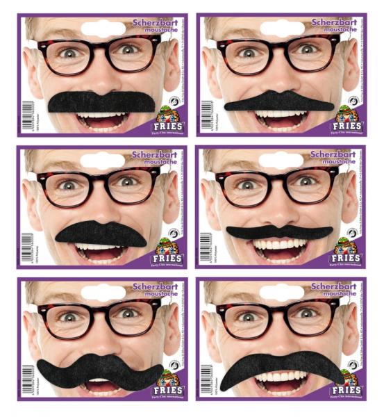 Schnurrbart, sort. Modelle