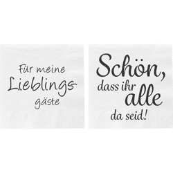 Servietten, Sprüche, 20er Pack, 2/s