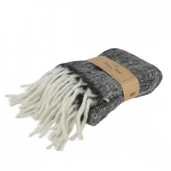 Take a Plaid Polyester grau 130 x170 cm