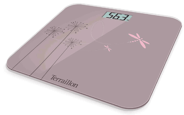 Terraillon Eden Personenwaage Rosa – Digitale Körperwaage für präzise Gewichtsmessung