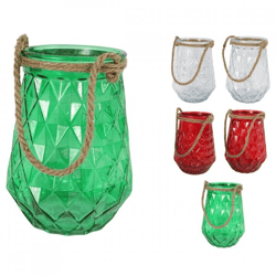 Windlicht Rhythm 22 cm 6 Stück sortiert