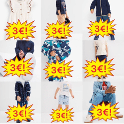 3,00 € Kinderbekleidung Mix Kategorie A neue Ware Kleider Hosen Overalls Shorts Blusen Jeans Pyjamas verschiedene Größen Babys bis Teenager 