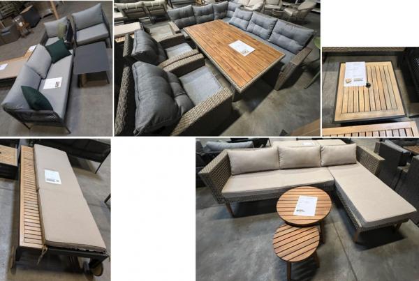 A-Ware Gartenmöbel Mix – Sets, Tische, Stühle, Loungemöbel – Ware aus Deutschland