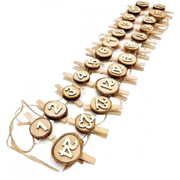 Adventskalender DIY 5 cm Satz von 24