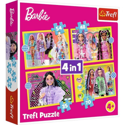 Barbie - 4 in 1 jigsaw puzzle 35, 48, 54, 70 pieces