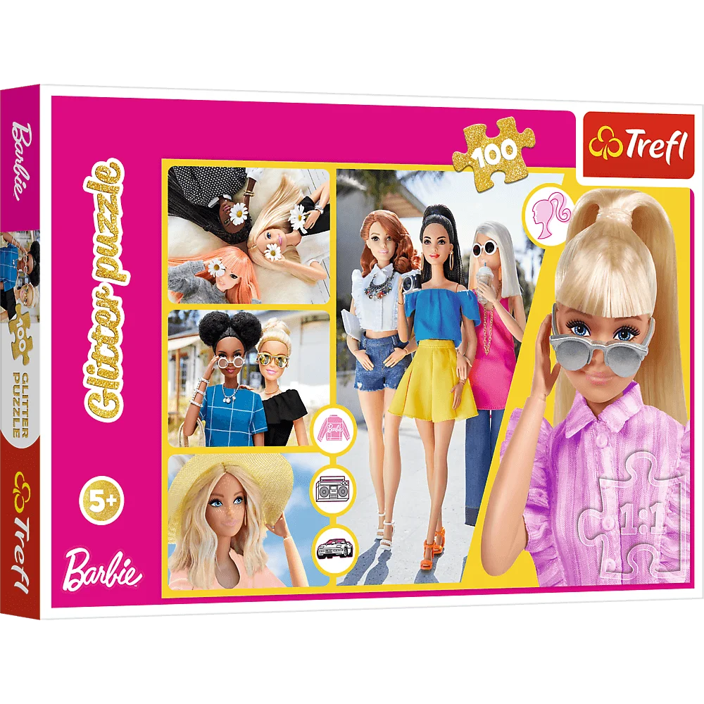 Barbie - Glitter Puzzle 100 Teile