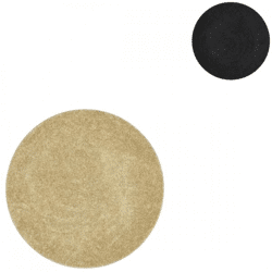 Decoration plate Melamine Shine black/gold 18 cm 2 assorted