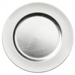 Dekoteller, silber, ca. 33 cmD