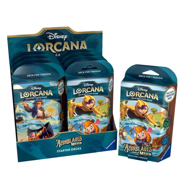 Disney Lorcana: Set 6 - Azurite Sea - Starter Deck Display (8 pcs) - DE