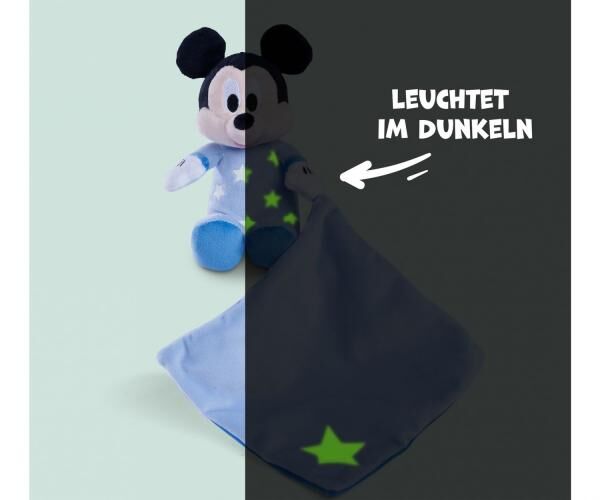 Disney Mickey Mouse - Gute Nacht Pl&uuml;sch mit Schmusetuch