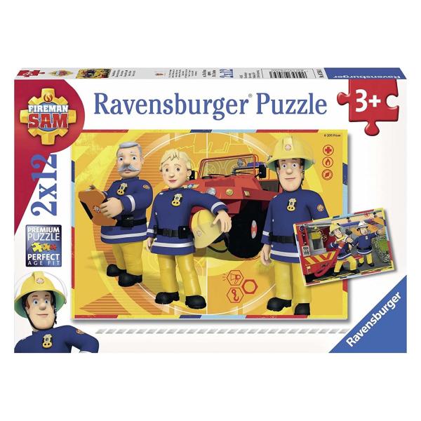 Feuerwehrmann Sam - Puzzle 2x12 Teile