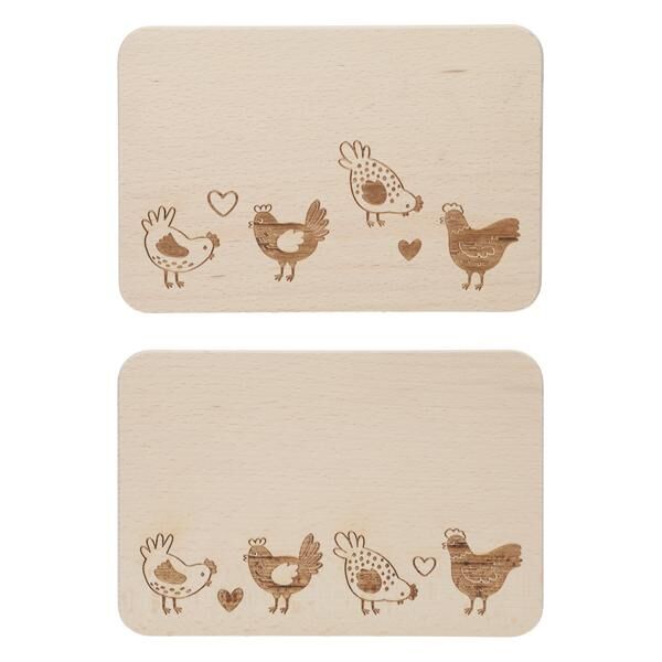 Fr&uuml;hst&uuml;cksbrettchen Chicken,2/s
